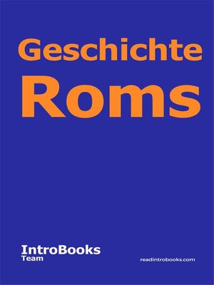 cover image of Geschichte Roms